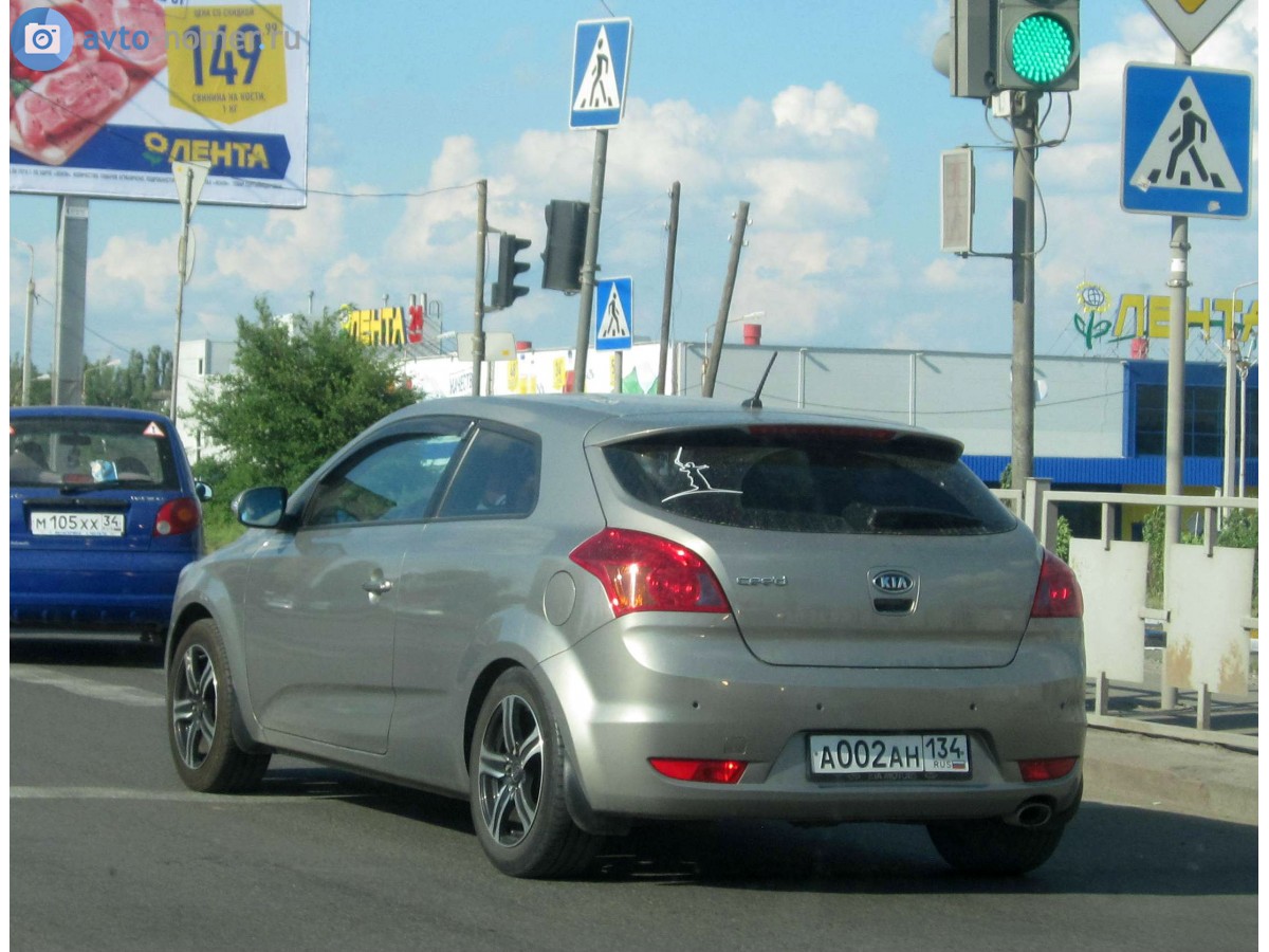а 002 ан 134, Kia Ceed 1st gen pro_cee'd 3-door Hatch (ED), 2007­–2011