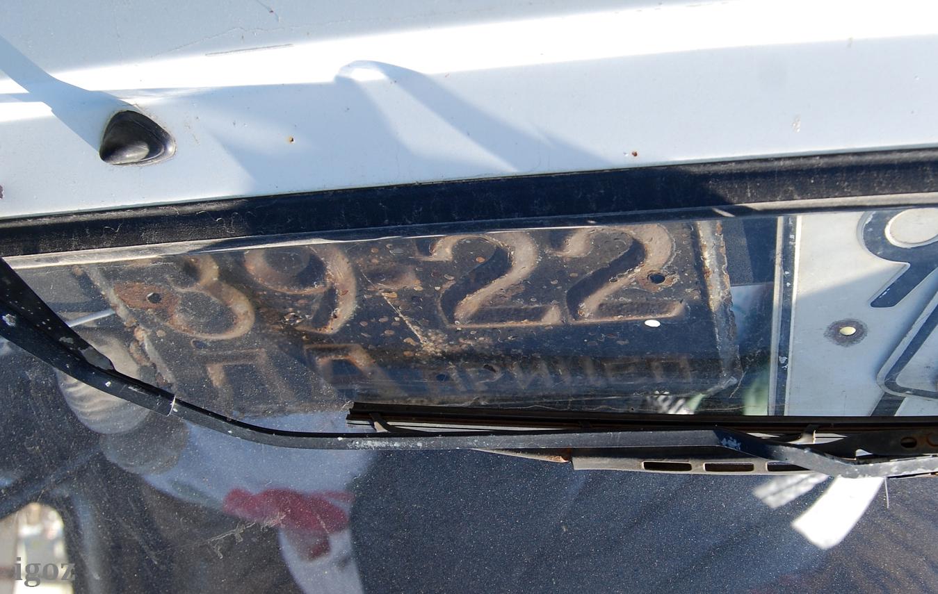 8922 ЛА, License plate without vehicle 