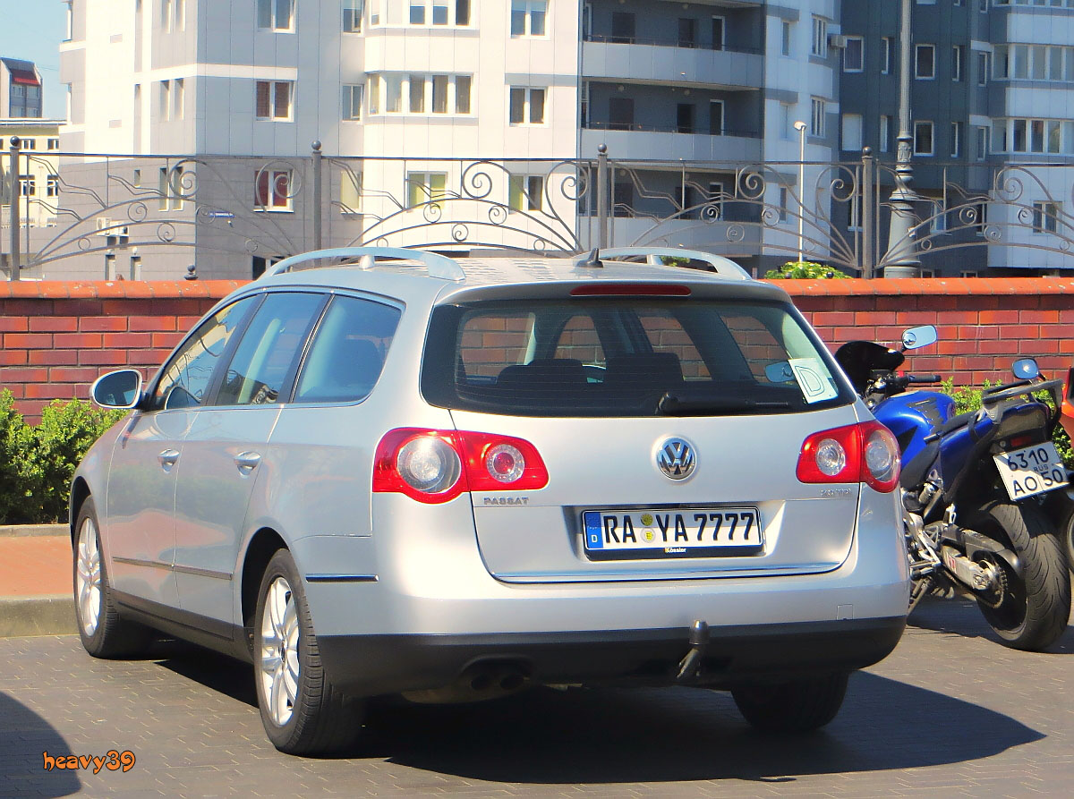 RA YA 7777, Volkswagen Passat 6th gen Variant (B6; 3C), 2005–2010