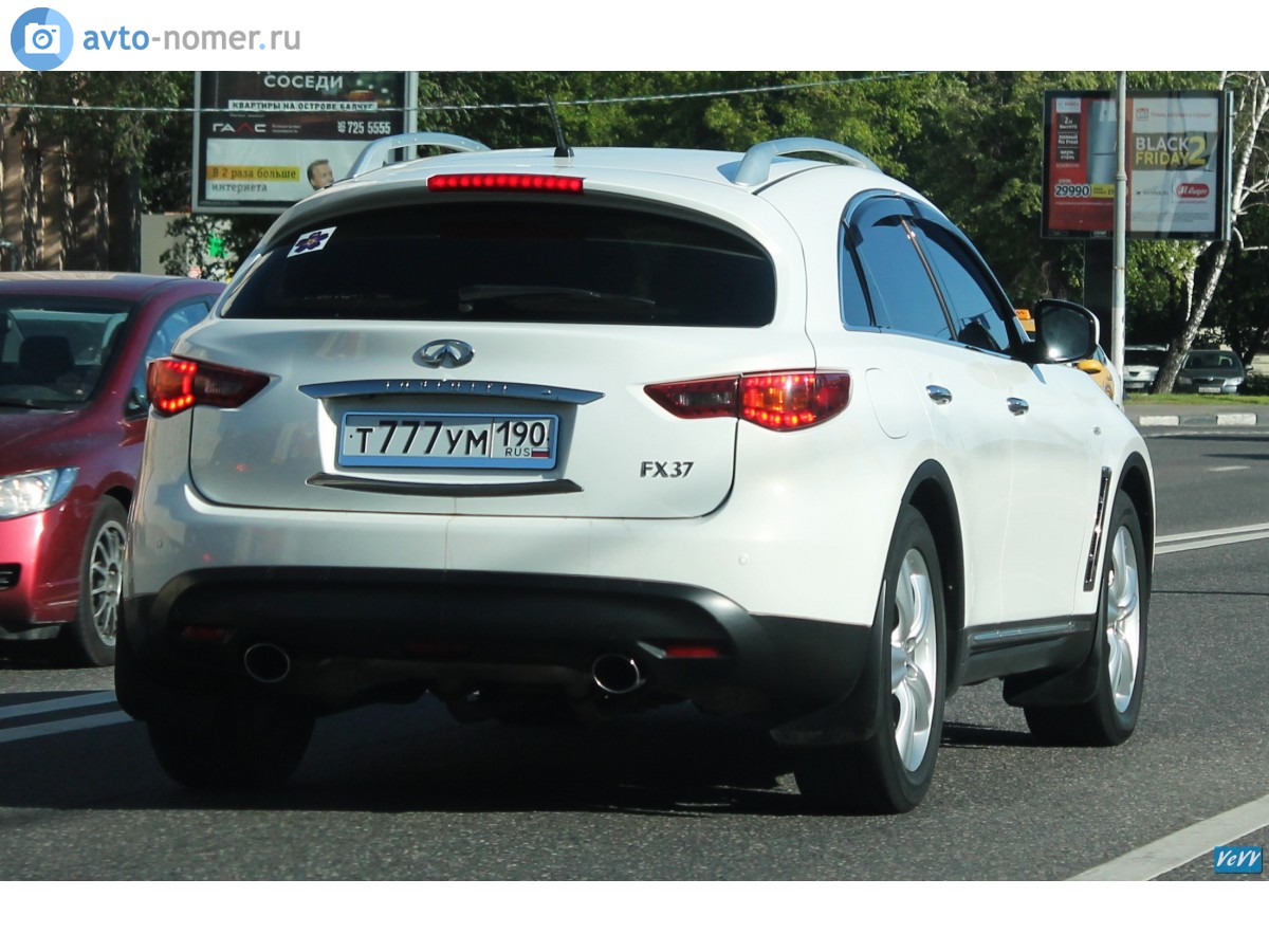 т 777 ум 190, Infiniti QX70/FX-Series 2nd gen FX/QX (S51), 2008–2017