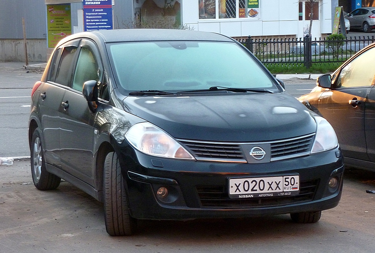х 020 хх 50, Nissan Tiida 