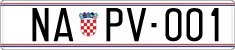 License plate of Croatia, Oldtimers