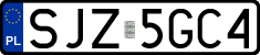 License plates of Poland, Regular car plates