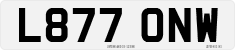 License plate of the United Kingdom, 1983 year system