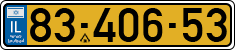 License plate of Israel, Regular plates