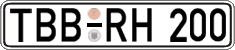 German license plate, Regular plates
