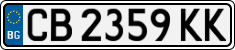 License plate of Bulgaria, Cars