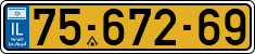 License plate of Israel, Regular plates