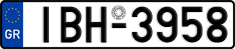 License plate of Greece, Cars
