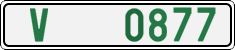 License plate of the Czech Republic, Oldtimers (2001)