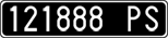 License plate of Italy, Cars (1927 year series)