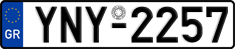 License plate of Greece, Cars