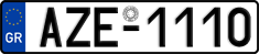 License plate of Greece, Cars