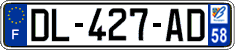 French license plate, SIV (ordinary)
