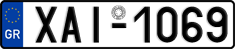License plate of Greece, Cars